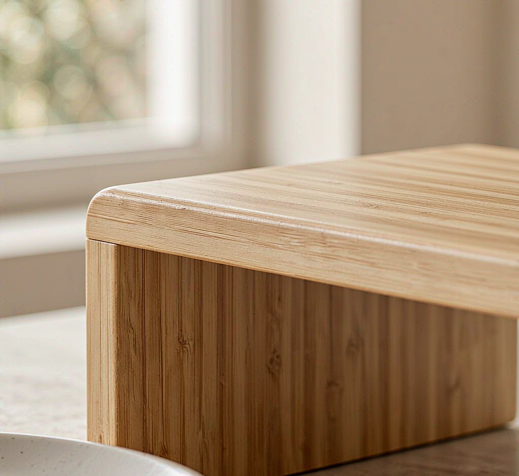 Bamboo Shelf Risers · Set of 2 - detail