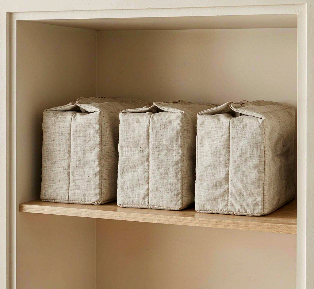 Linen Storage Bins · 3-pack