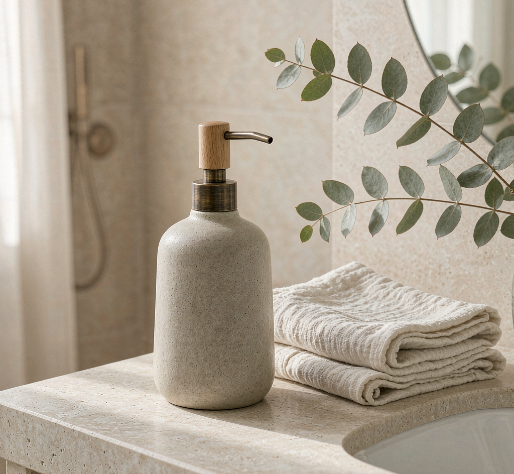 Stoneware Soap Dispenser